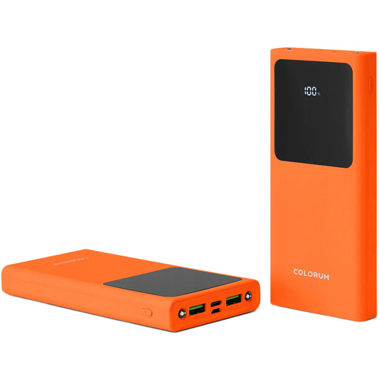 External Battery Colorum CPB10-02, 10000mAh, 10W, 2 x USB-A, Orange 