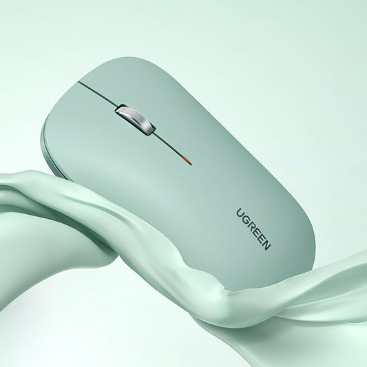 Wireless Mouse UGREEN MU001, 4000DPI, Green 